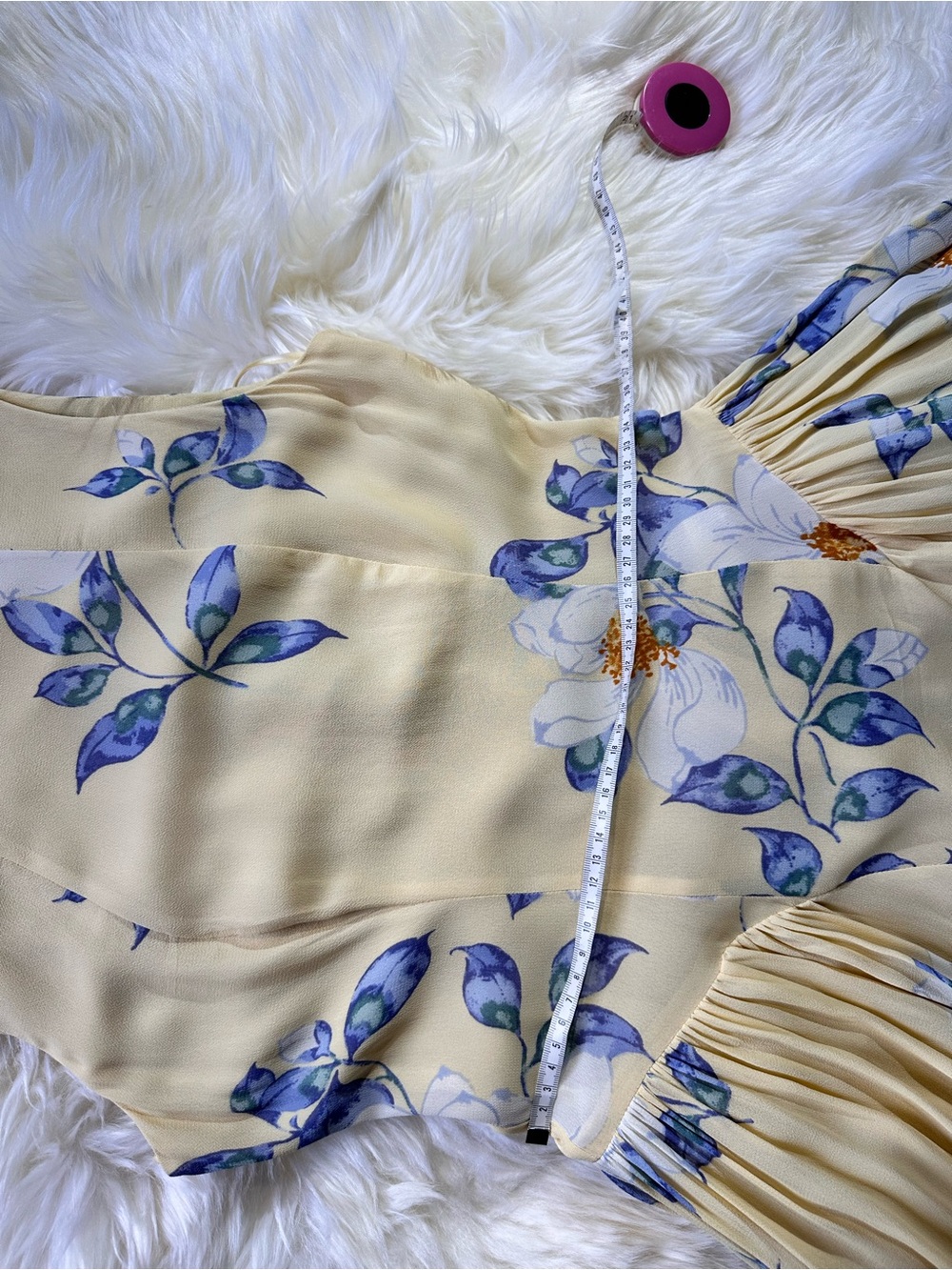 🌼 Reformation “Anelis” Floral Dress – NWT – Yellow / Blue Print - Picture 7 of 13